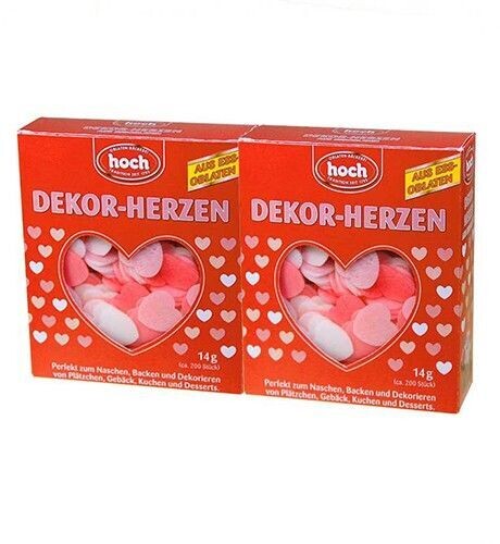 DEKOR-HERZEN aus Essoblaten 4er-Pack-ca.600 Stück