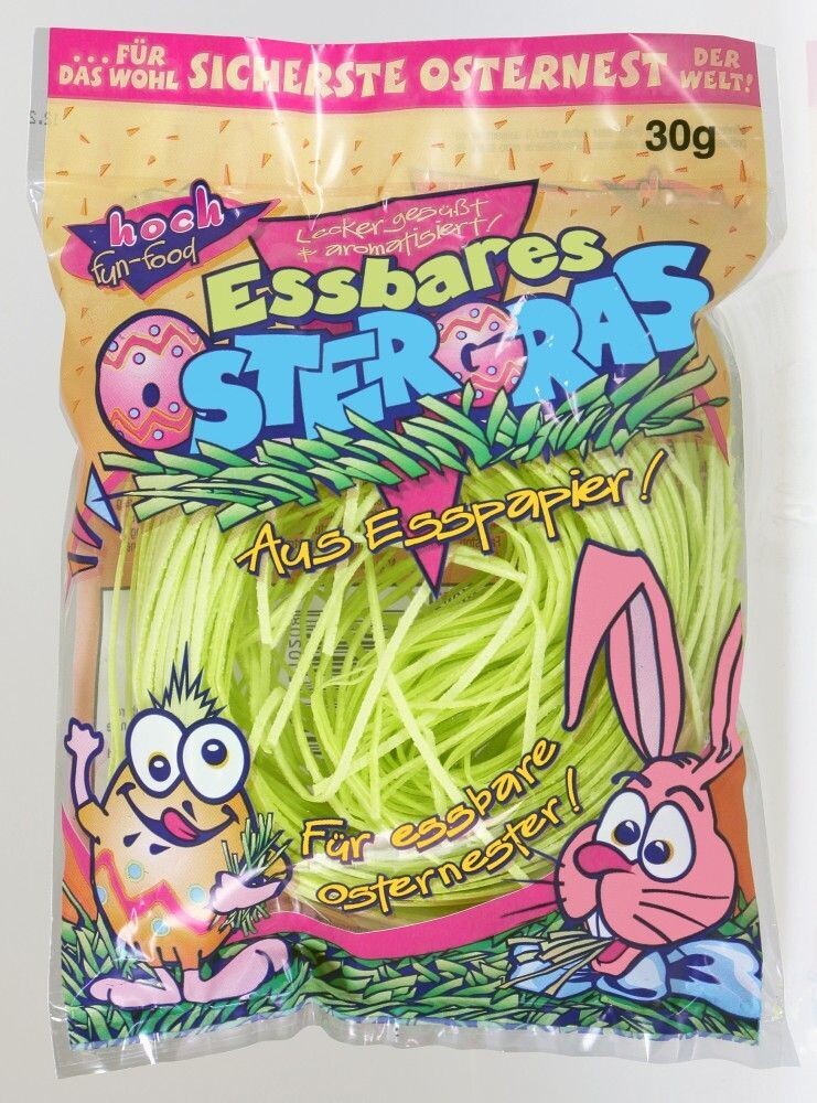 Essbares Ostergras aus Essoblaten 4er-Pack = 120gr.