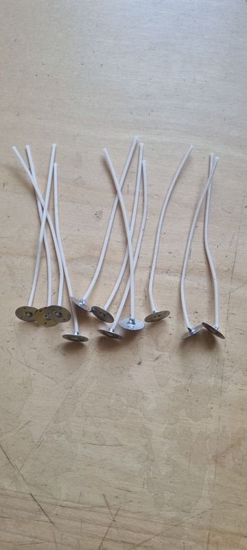 Kerzendocht, Runddocht für 40mm Kerzen - 10 Stück