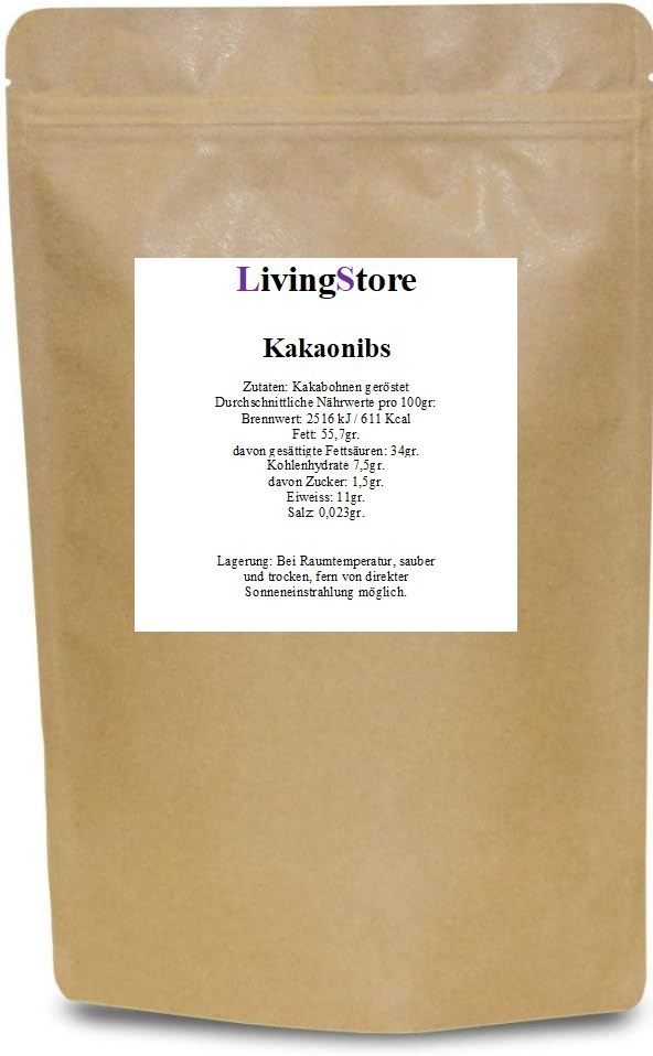 Kakaonibs-aus ausgewählten Kakaobohnen-100gr.