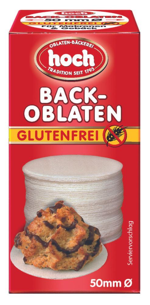 2 x 100 Stück glutenfreie Back-Oblaten 50mmØ