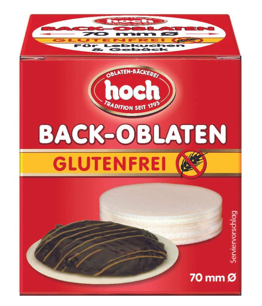 200 Stück glutenfreie Back-Oblaten 70mmØ