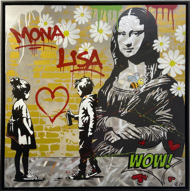 Flower Power Mona Lisa