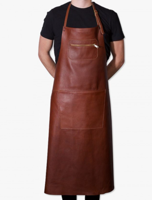 APRON EXTRA LONG - FERMETURE ECLAIR-CLASSIC BROWN