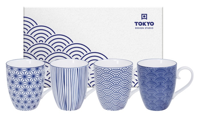Nippon Blue - Mug Set 4 pc - 380 ml