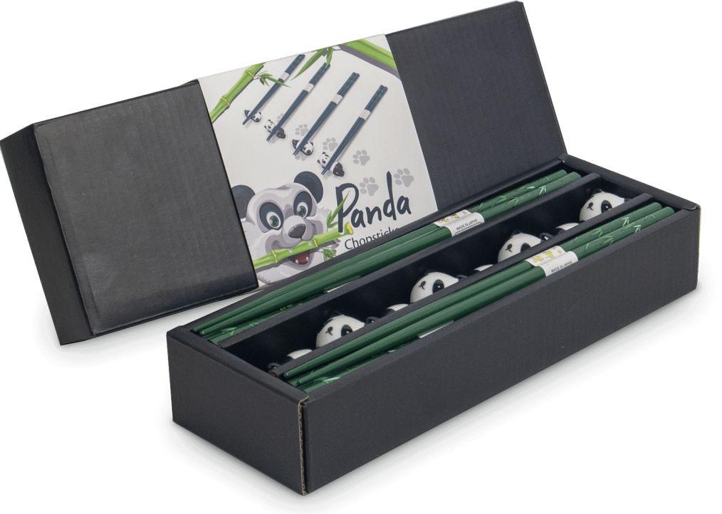 Chopstick set 4/pair + pierres Panda