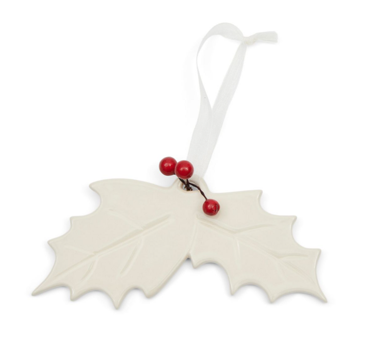 HOLLY BRANCH ORNAMENT