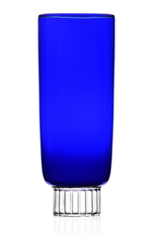SET 6 FLUTES BLEU