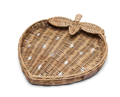 RUSTIC RATTAN LOVE FOR STRAWBERRY TRAY