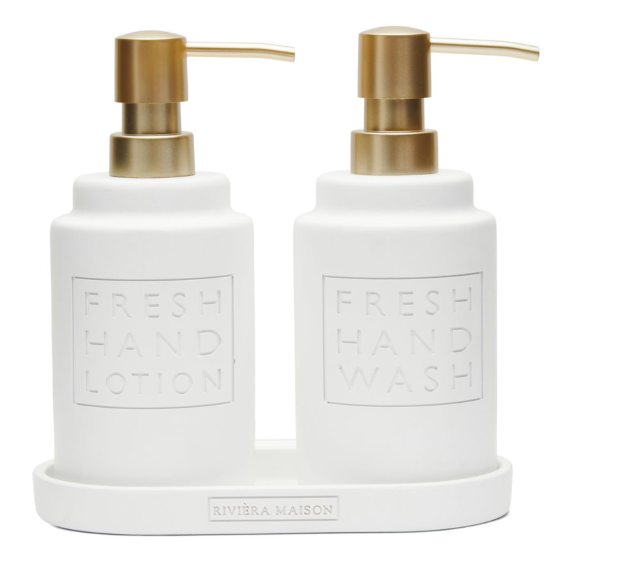 FRESH SOAP &amp; LOTION DISPENSER SET