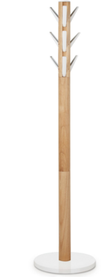 FLAPPER COAT RACK WHITE/NATURAL