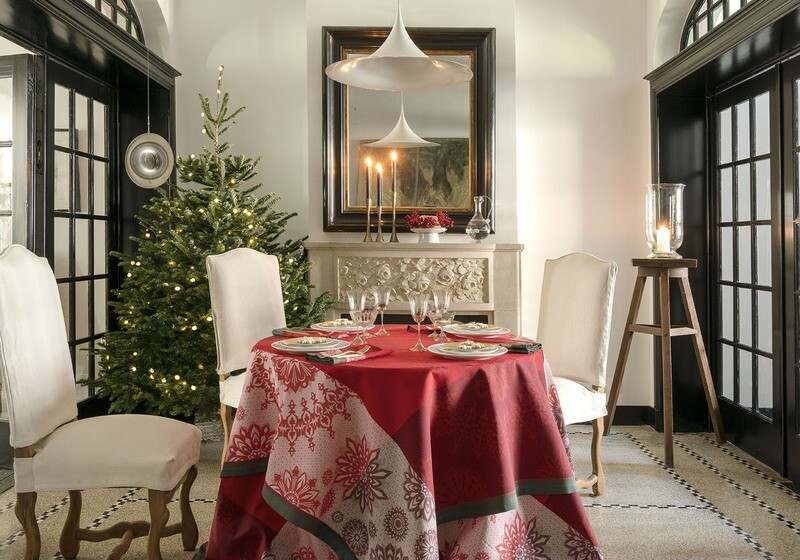 Nappe Lumière d&#39;Étoiles - Rubis - 100 % Coton