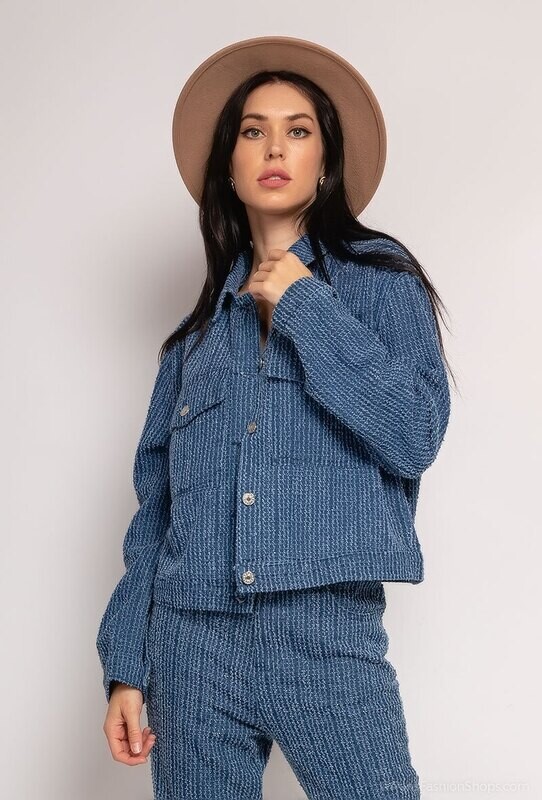 VESTE BLEU FONCE