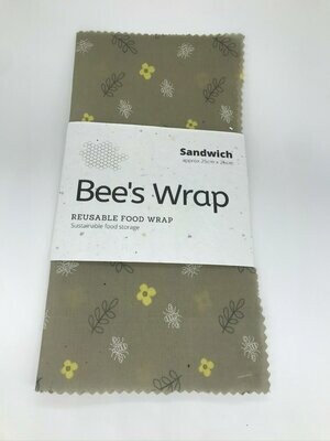 Ridgeway Bees Food Wrap - Sandwich - approx 25cm x 25cm