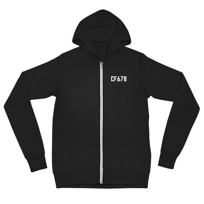 CF 678 Unisex zip hoodie