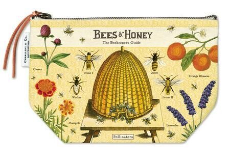 Honey Bee Zip Pouch Large 
