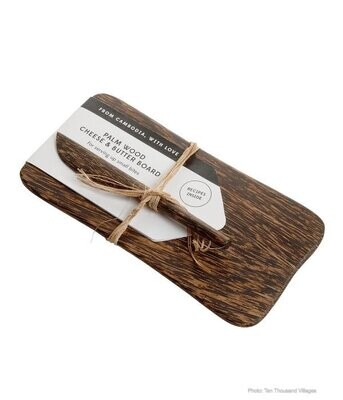 Palm Wood Charcuterie Board Small