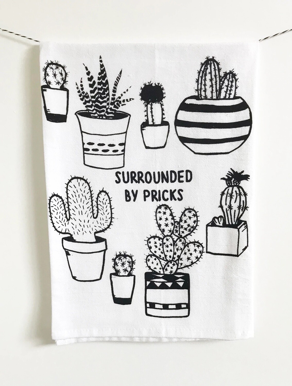Surrounded By Pricks Kitchen Towel