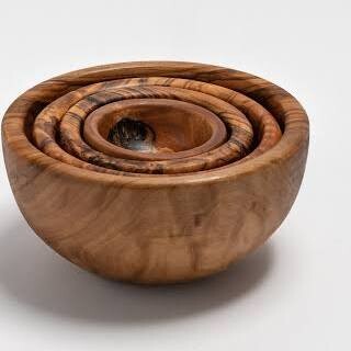 Olive Wood Nesting Bowls