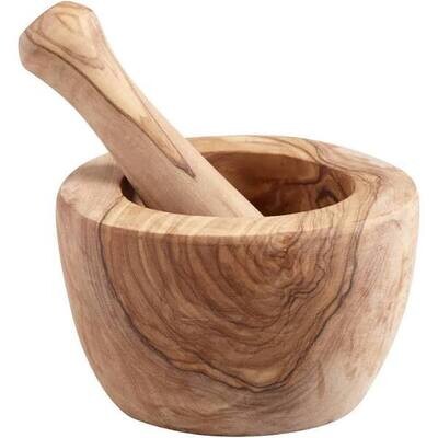 Olive Wood Mortar &amp; Pestle 4&quot;