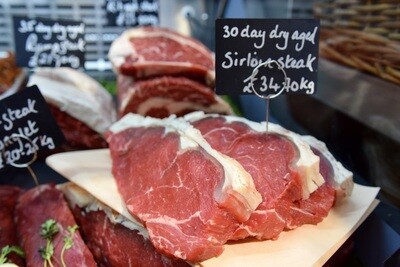 30 Day Aged Sirloin Steak (£/200g)