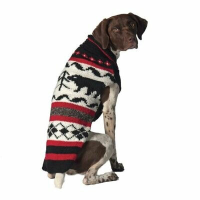 Chilly Dog Apres Ski North Pole Black Bear Sweater