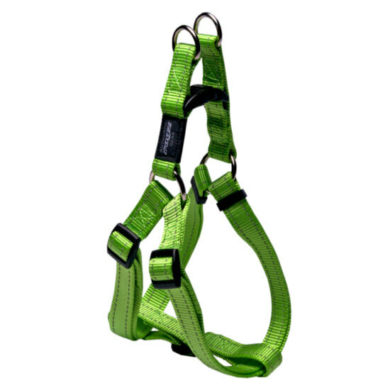 Rogz Utility Reflective Step-In Dog Harness M 16-24", Colour: Lime