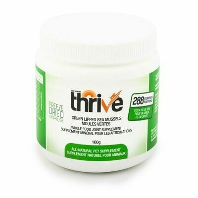 Thrive Green Lipped Mussels 160g Thrive Green Lipped Mussels 160g