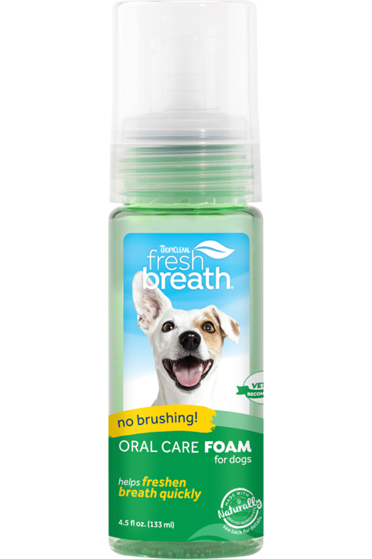TropiClean Fresh Breath Oral Care Foam 133ml