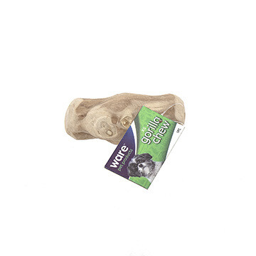Ware Gorilla Chew Natural Wood, Size: XS 4-5"