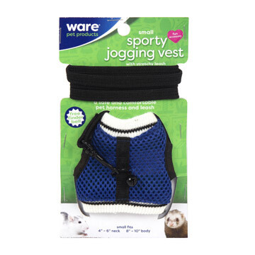 Ware Small Animal Sporty Jogging Vest + Leash, Size: S