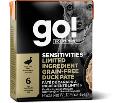 GO! Solutions Sensitivities Limited Ingredient Dog Food Tetra Grain-Free Duck Pate 354g (12pk)