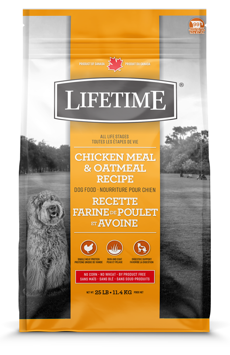 Lifetime Dog Food Chicken & Oatmeal 11.4kg