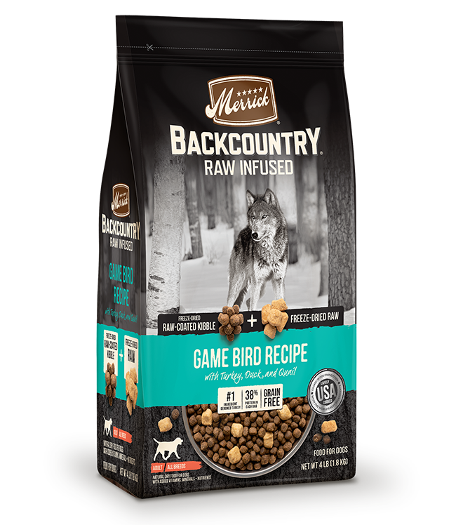 Merrick Backcountry Raw Infused Dog Food Game Bird 9.1kg