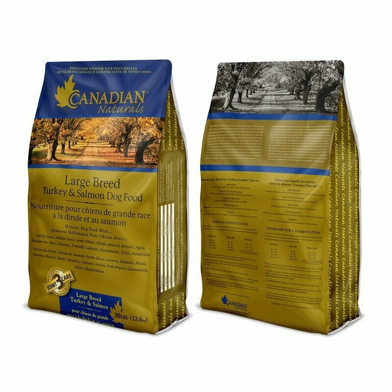 Canadian Naturals Dog Food Large Breed Turkey & Salmon 13.6kg