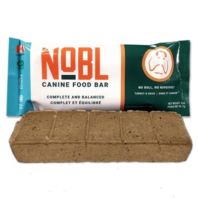 NOBL Dog Food Canine Food Bar Turkey & Duck 57g NOBL Dog Food Canine Food Bar Turkey & Duck 57g
