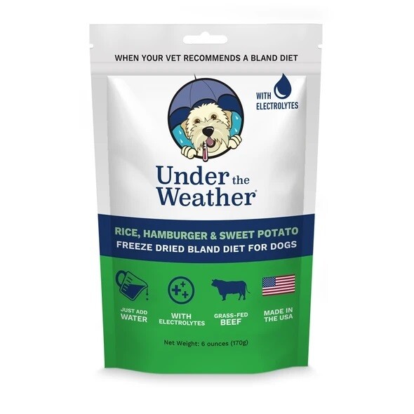 Under the Weather Dog Food Bland Diet Hamburger, Rice & Sweet Potato 170g