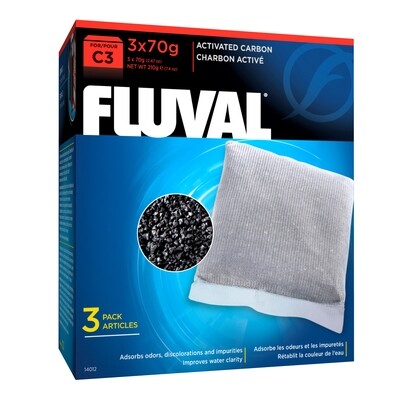 Fluval C3 Activated Carbon 3pk