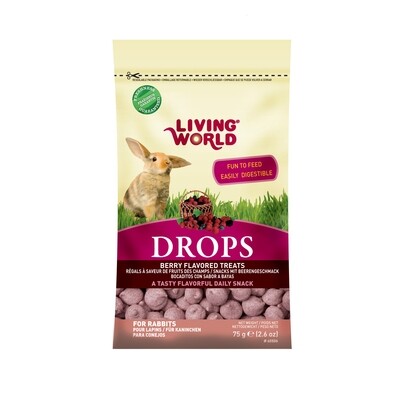 Living World Rabbit Drops Fieldberry Flavour 75g