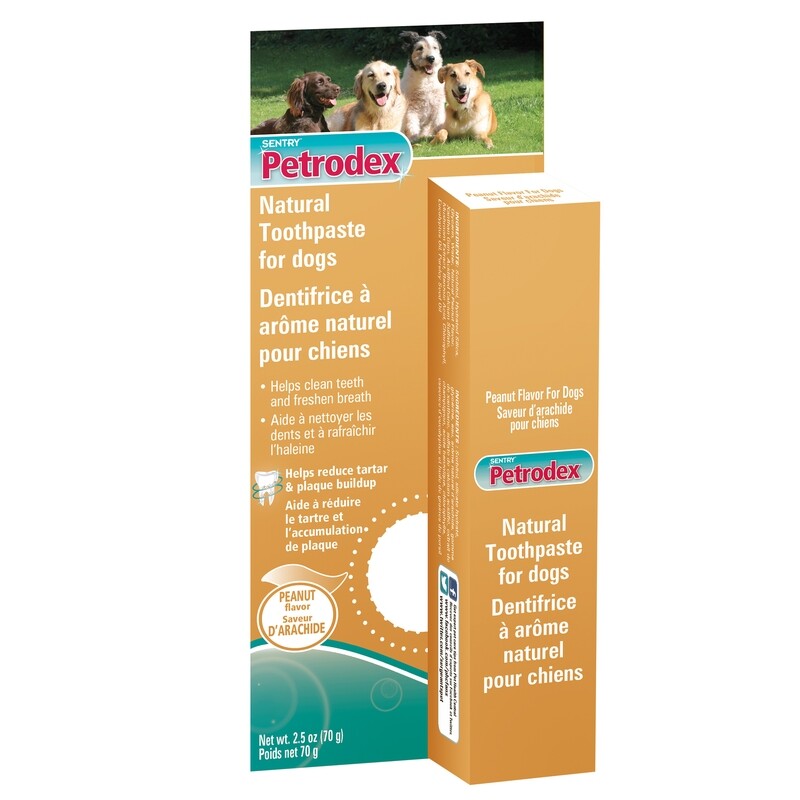Petrodex Natural Toothpaste for Dogs Peanut Flavour 70g