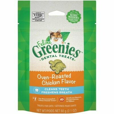 Greenies Dental Cat Treats Oven-Roasted Chicken
