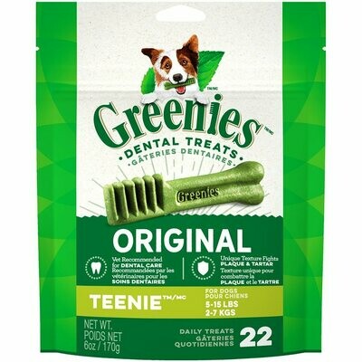 Greenies Dental Dog Treats Original Teenie (5-15lbs)
