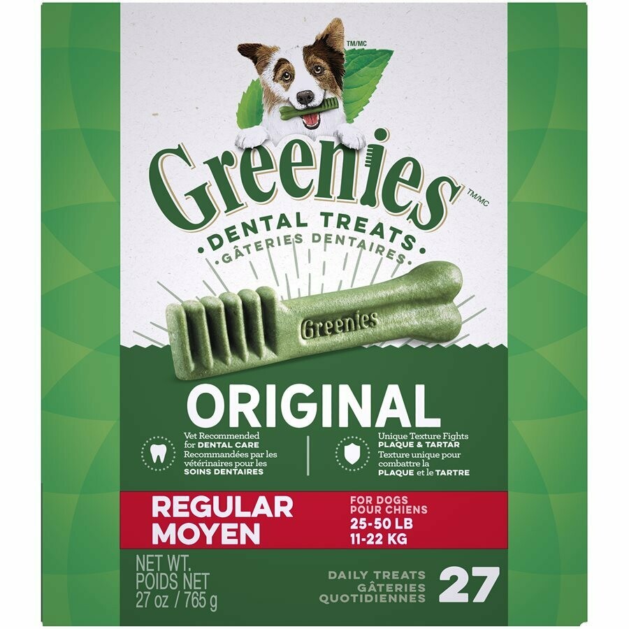 Greenies Dental Dog Treats Original Regular (25-50lbs)