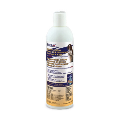 Zodiac Double Action Flea & Tick Shampoo for Dogs & Cats 355ml