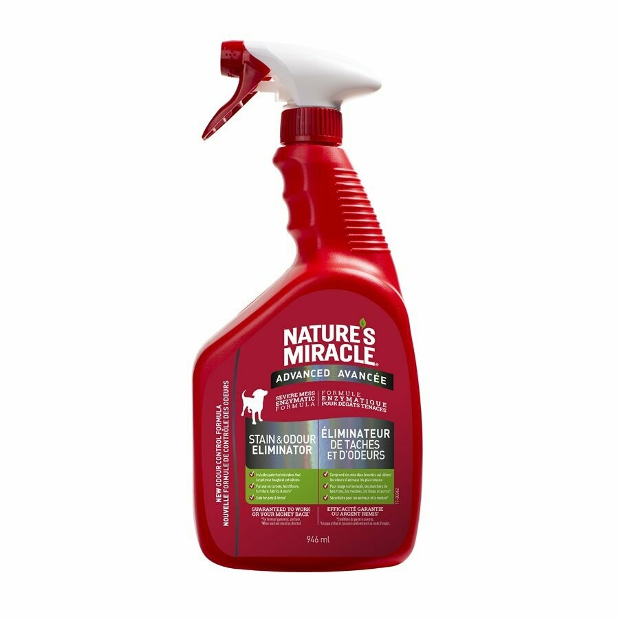 Nature's Miracle Advanced Stain & Odour Remover Spray for Dogs 946ml