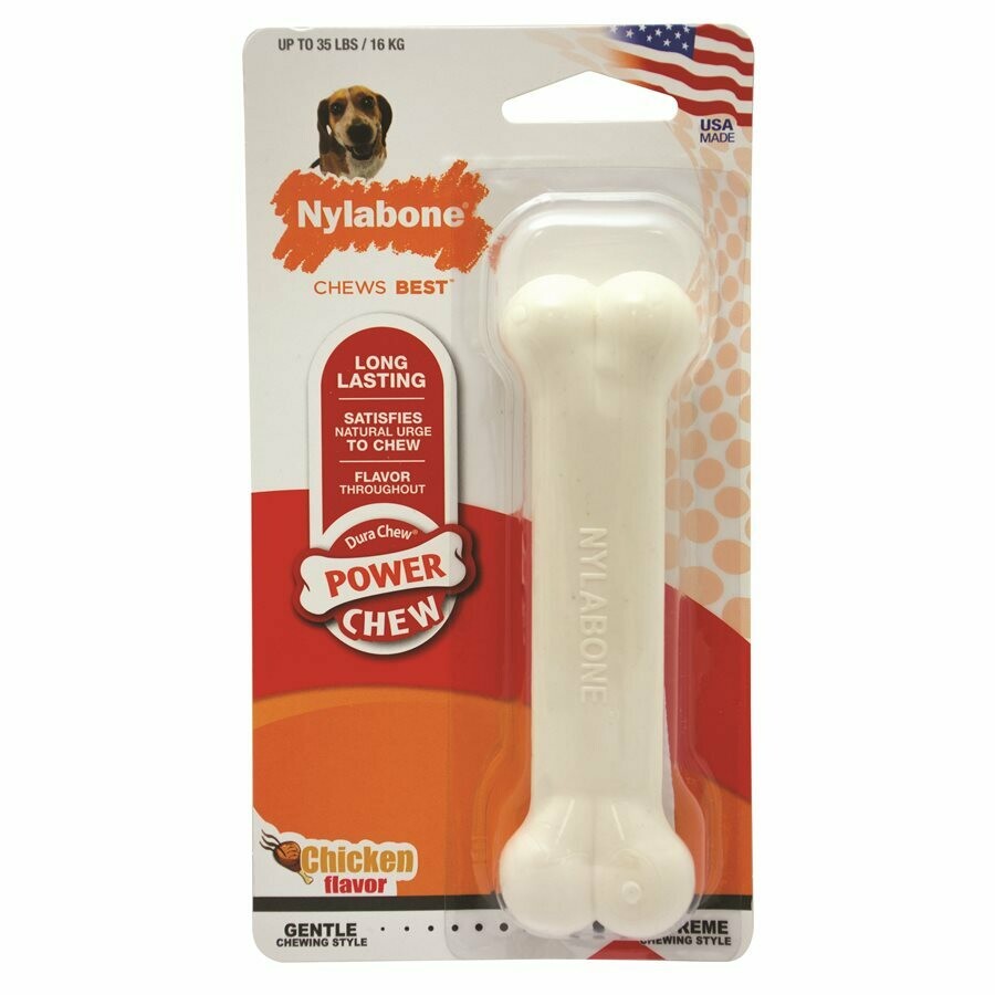 Nylabone Power Chew Durable Dog Chew Toy Chicken, Size: Wolf (up to 35lbs)