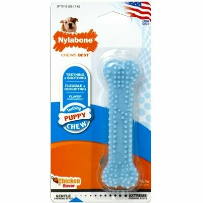 Nylabone Puppy Teething & Soothing Flexible Chew Toy Petite