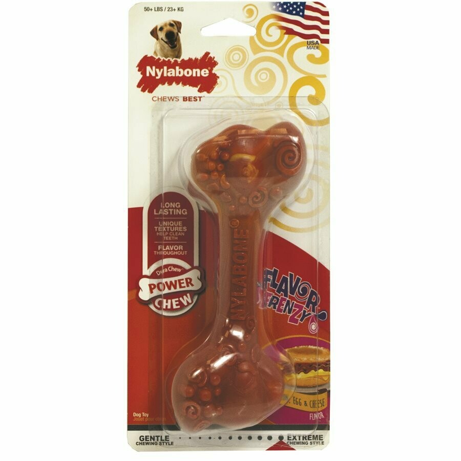Nylabone Flavour Frenzy Power Chew Texture Bone Breakfast Giant
