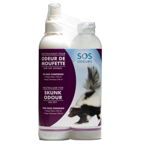 SOS Odours Magic Duo Skunk Odour Neutralizer 2 x 250ml