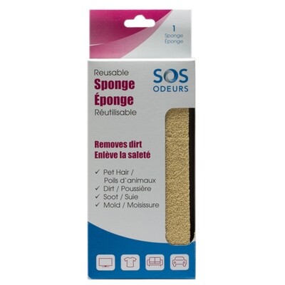 SOS Odours Reusable Pet Hair Sponge